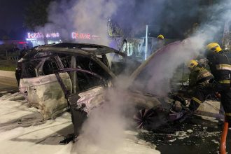 Chilonzorda BYD yo‘l-transport hodisasi oqibatida yonib ketdi