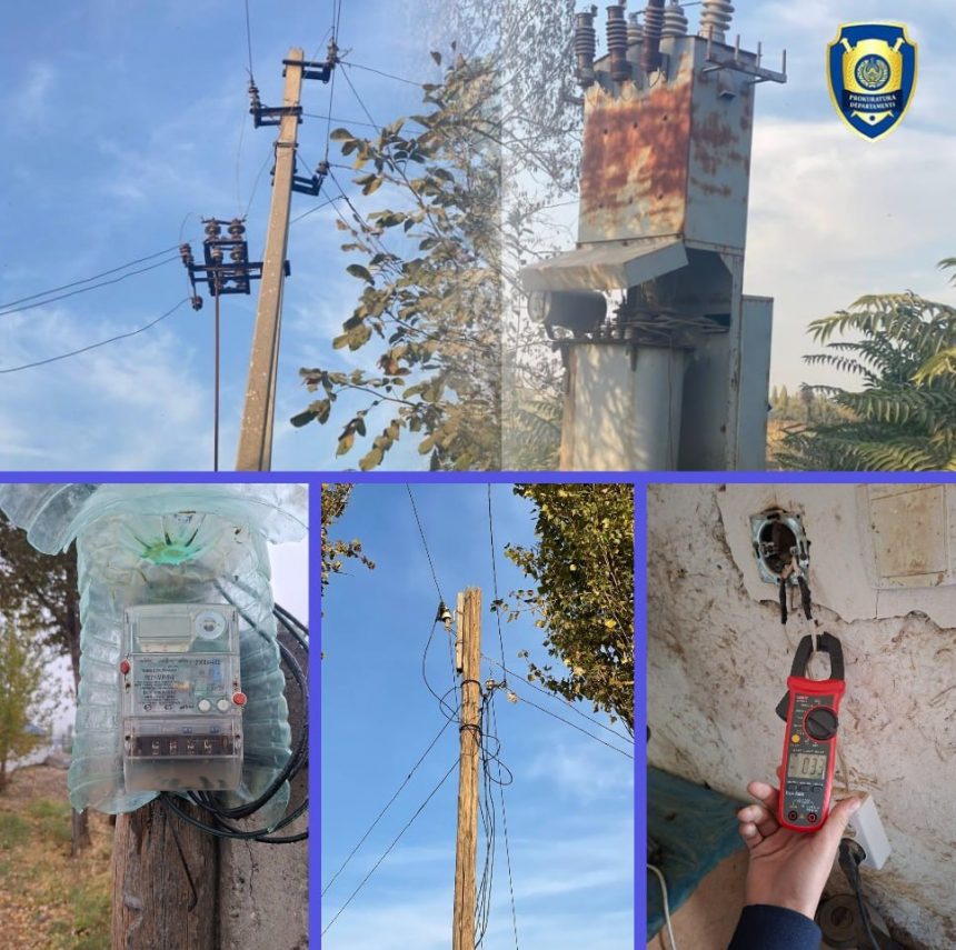 Uchta hududda energiya resurslaridan noqonuniy foydalanish holatlari fosh etildi