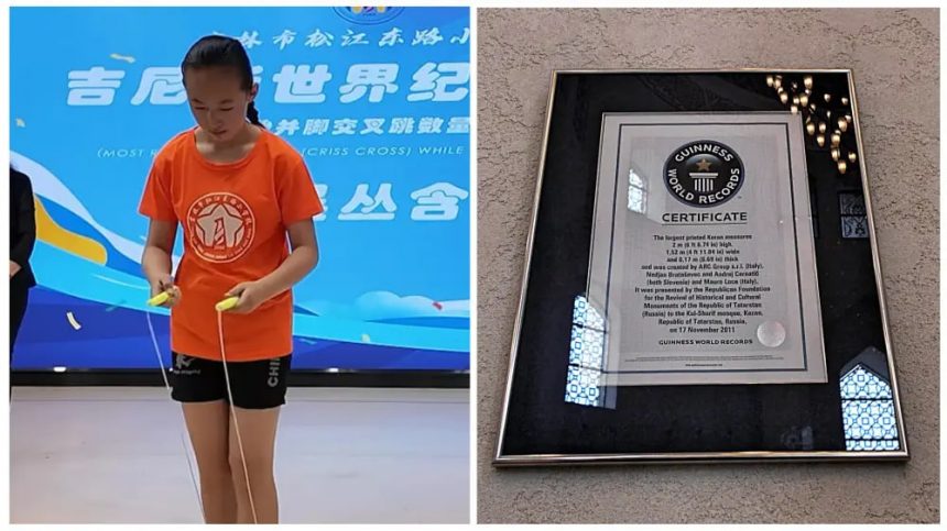 11 yoshli xitoylik qiz Giness rekordini yangiladi