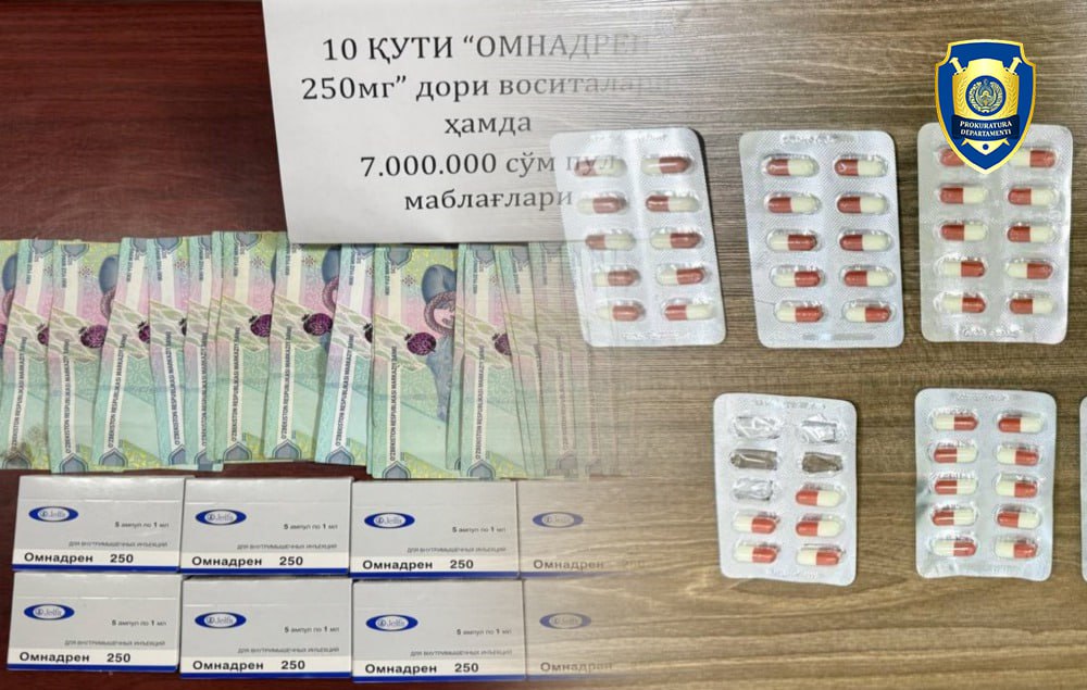 Toshkentda kuchli ta’sir qiluvchi dori vositalarining noqonuniy savdosi fosh etildi