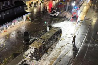 Shveysariyada avtobus yonib ketdi: kamida olti kishi halok bo‘ldi