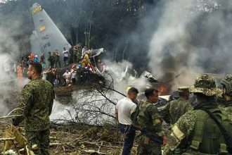 Kolumbiyada harbiy samolyot halokatga uchradi