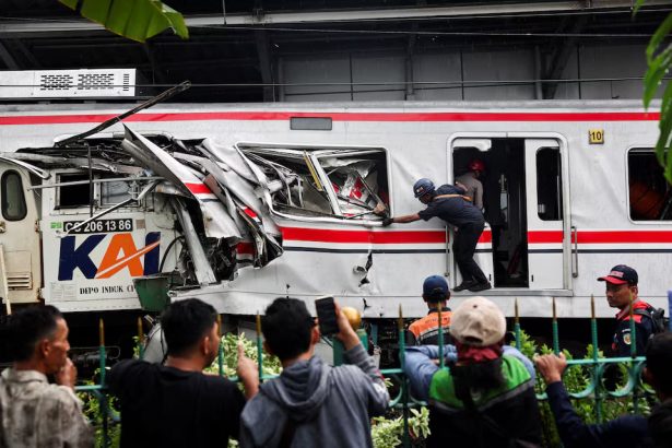 Indoneziyada poyezdlar to‘qnashdi: qurbonlar soni 7 taga yetdi
