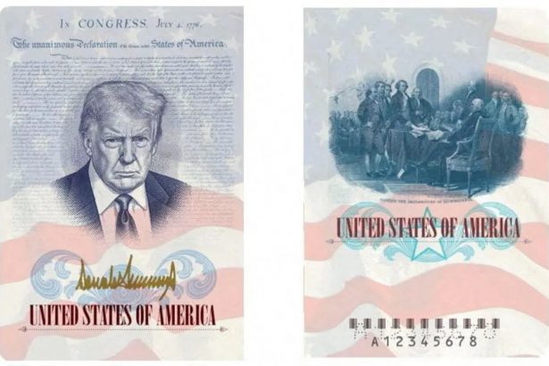 AQShda Donald Tramp surati tushirilgan pasportlar chiqariladi