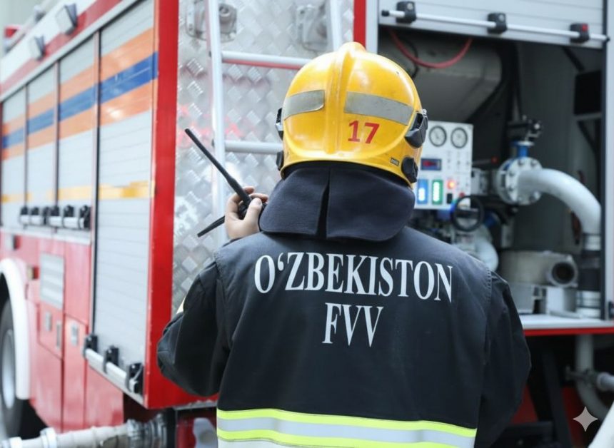 Yakkasaroy tumanidagi qurilish obyektida yong‘in yuz berdi