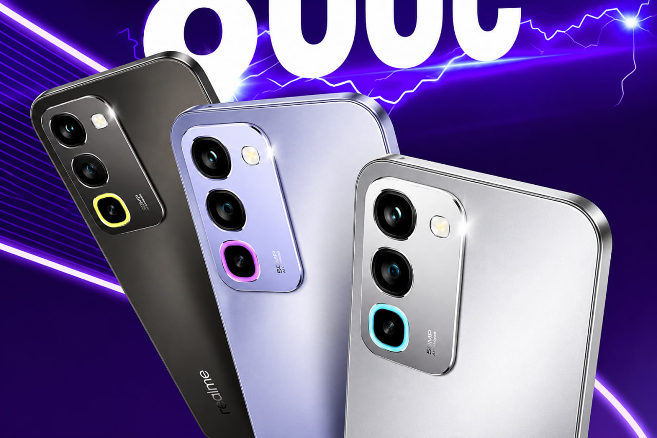 Realme 8000 mA/soat batareyali Realme P4R 5G smartfonini taqdim etadi
