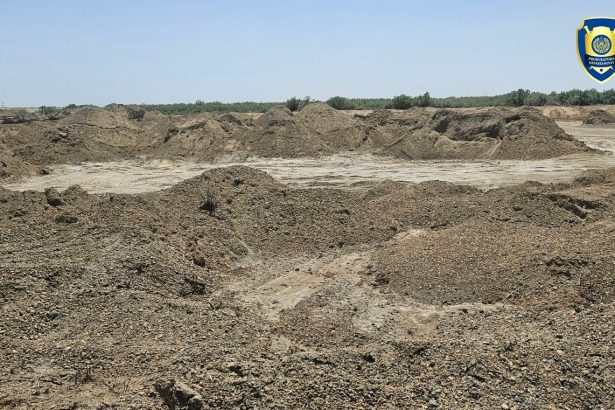 Buxoroda 746 mln so‘mlik qum-shag‘al noqonuniy qazib olingani aniqlandi