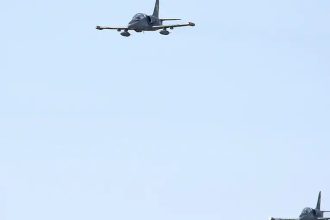 NATO qiruvchilari Latviya osmonida dronni urib tushirdi